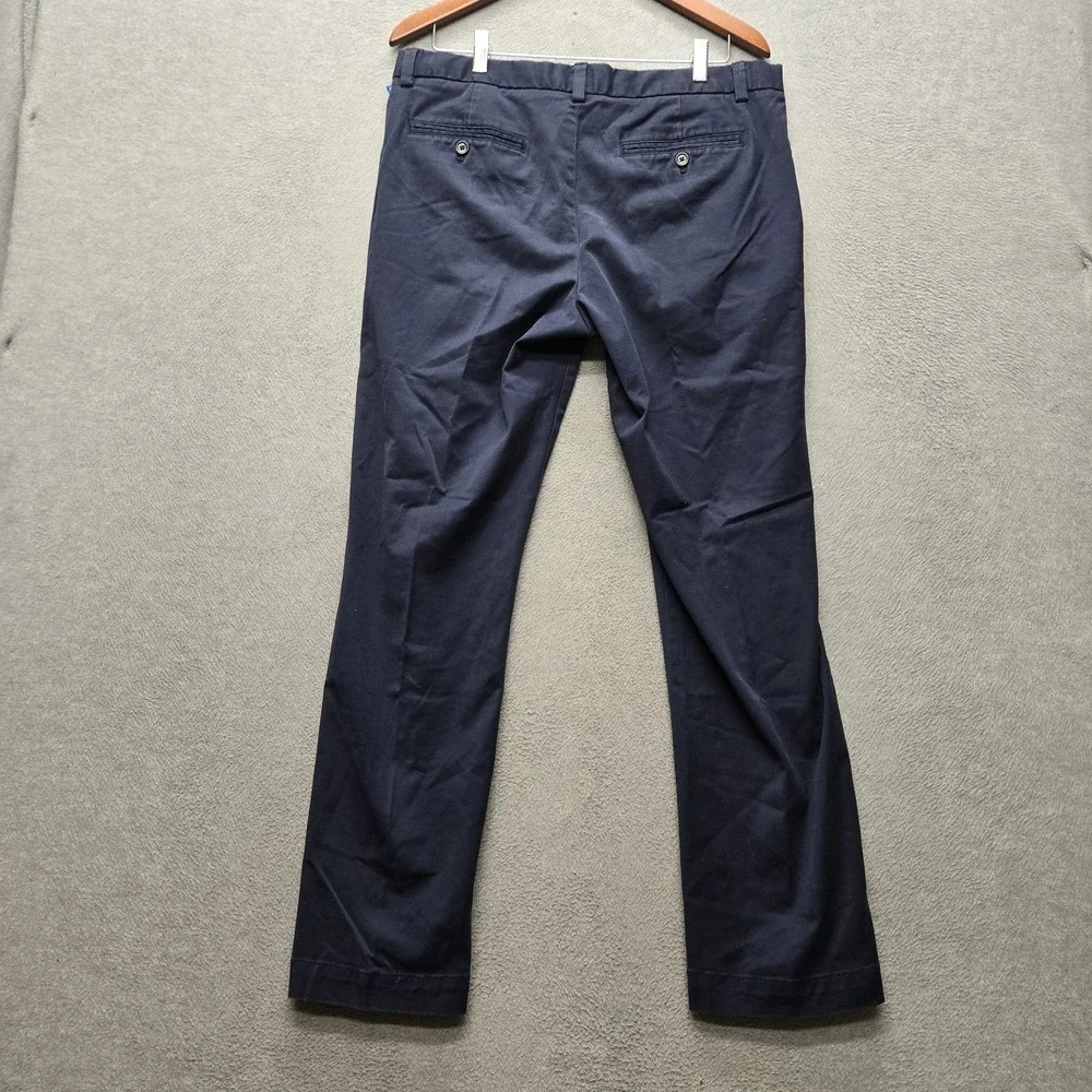 Banana Republic Men Pants 34X32 Navy Chino Twill Aiden Button 30
